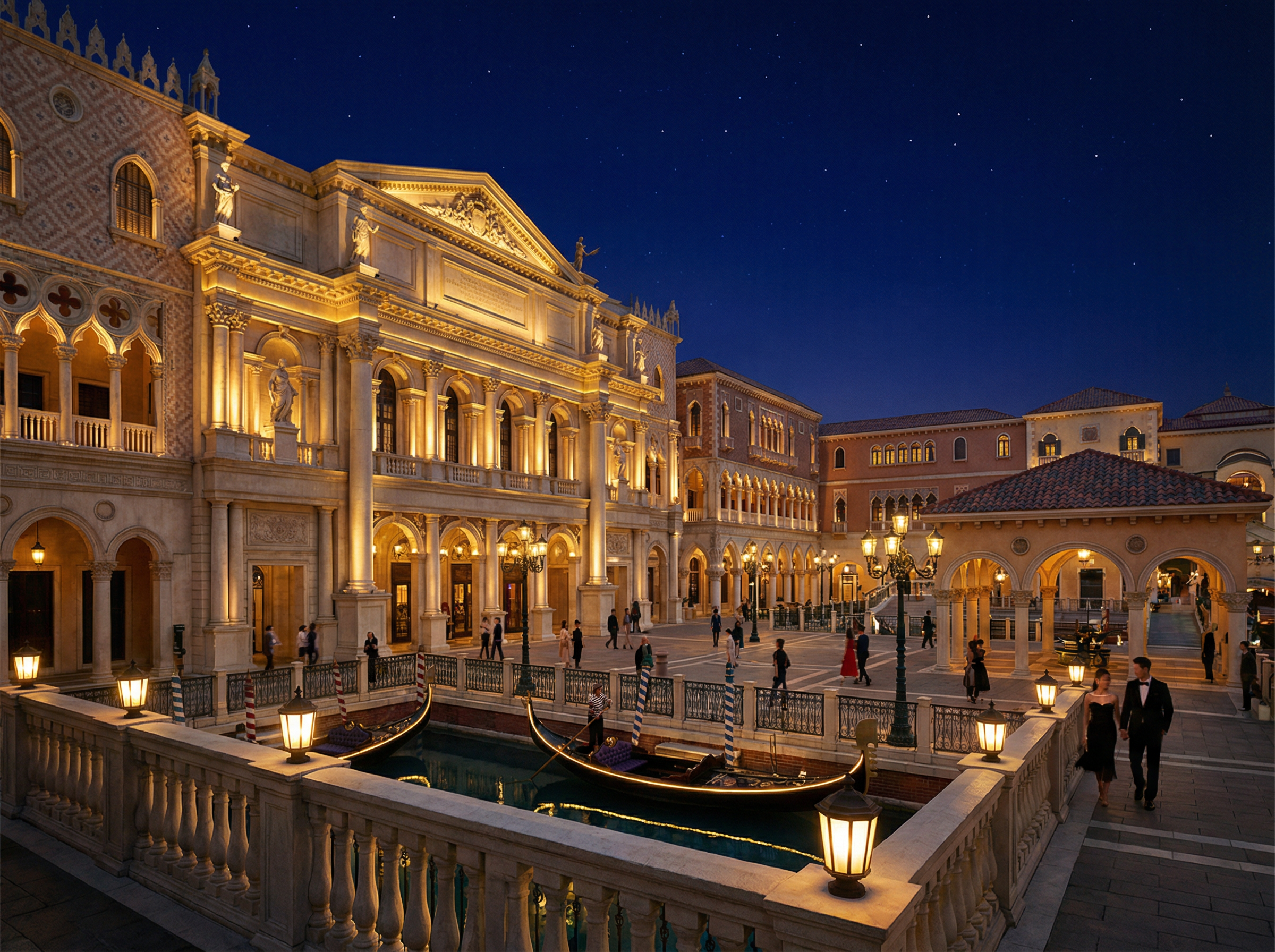 澳门银河 - 澳门威尼斯人娱乐场夜景